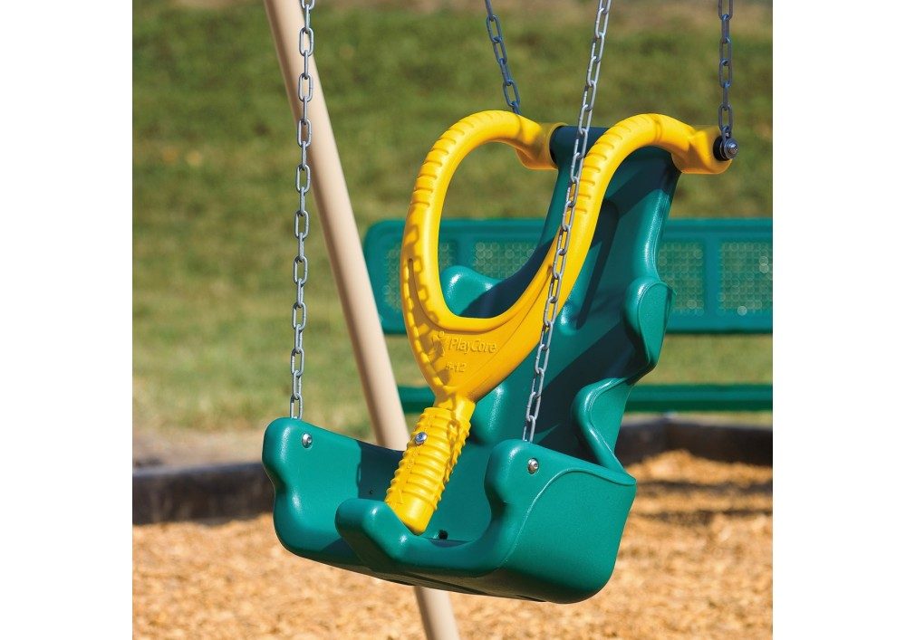 Large adaptive playground swing, give in to sensory processing disorder