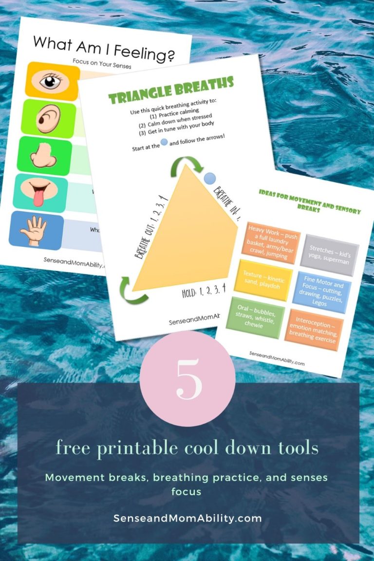 Cool Down Printables – Sense and MomAbility