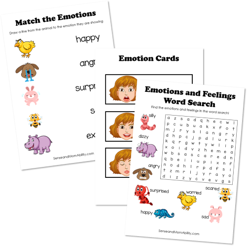 printable, emotions, feelings, worksheets